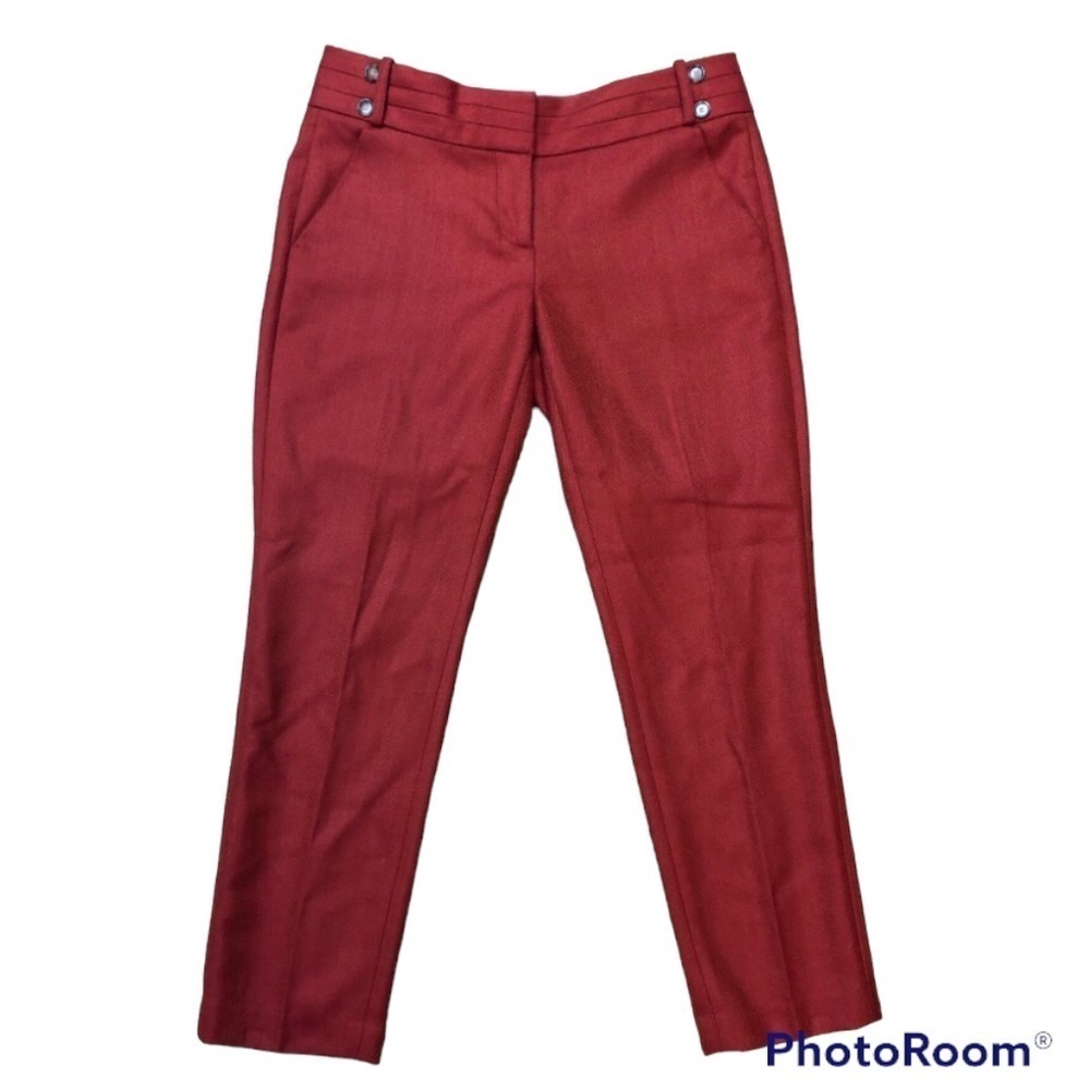 Loft Wool Cropped Ankle Pants Trousers